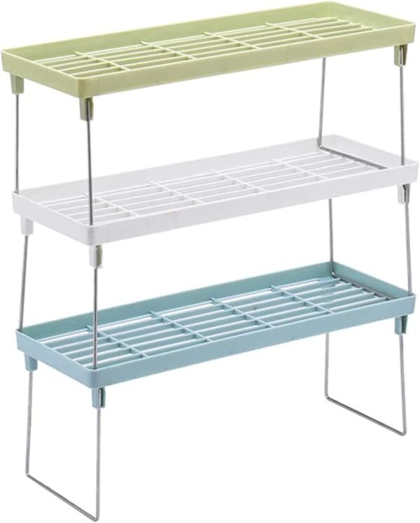 (deal) buy 2 stack- up shelf and get 1 disposible food bag for free (100 pieces) (random color) - Image 3