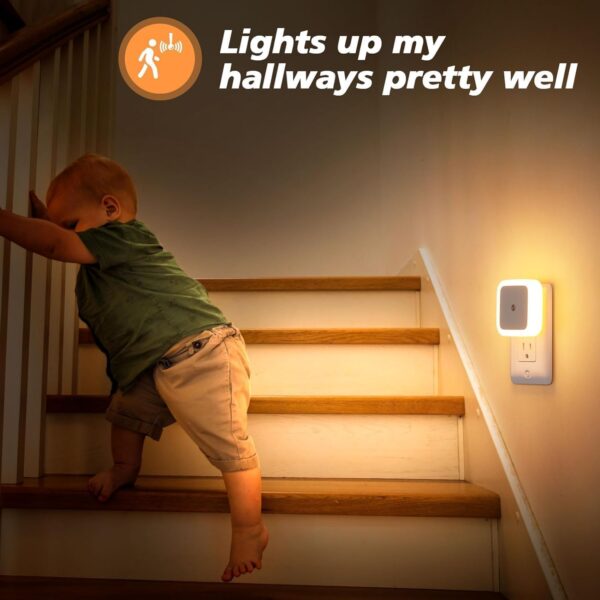 light sensor led night light smart night lamp with automatic sensor energy-efficient night light for bedroom, living room, and bathroom, ideal for decor (white light) - Image 14