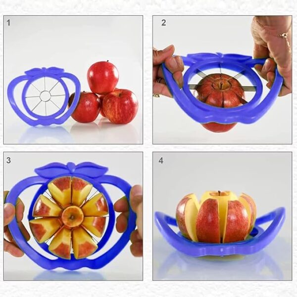 apple corer | fruit peeler / slicer | fruit vegetable divider cutter (random color) - Image 6