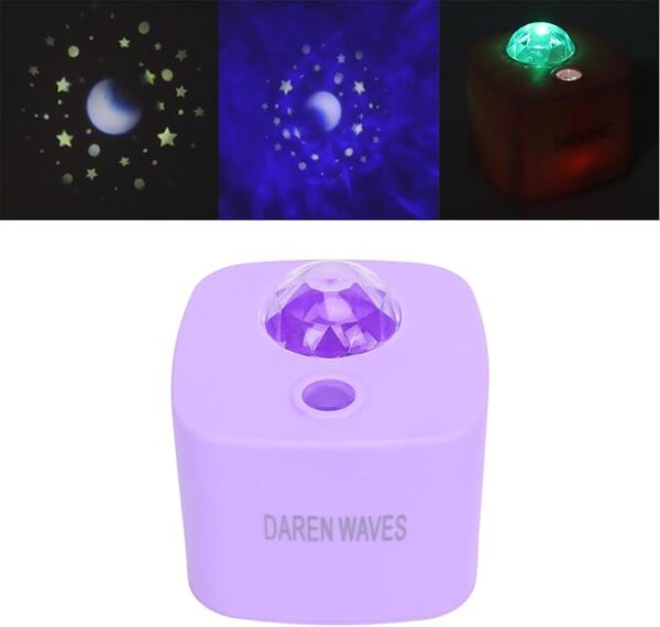 ocean light projector for bedroom led star galaxy sky wave color rotating underwater wall projection (random color) - Image 8