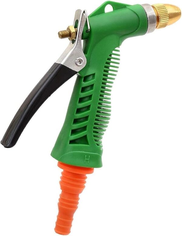 water lever spray gun - plastic trigger and brass nozzle high pressure water spray gun for car/bike/plants - gardening washing gun - Image 4