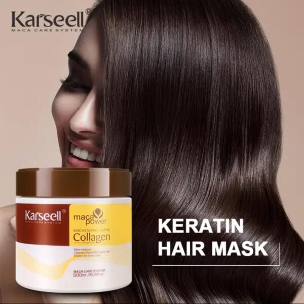 pack of 3 karseell hair mask (500ml) + the ordinary skin brightening niacinamide 10% serum (30ml) + glow natural glutathione alpha arbutin skin brightening cream (50g) - Image 4