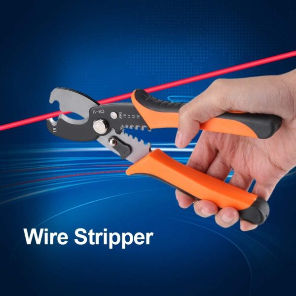 wire cutter able wire stripper wire stripping tool, professional wire cable peeler cutter peeling pliers electrician hand tools(random color)