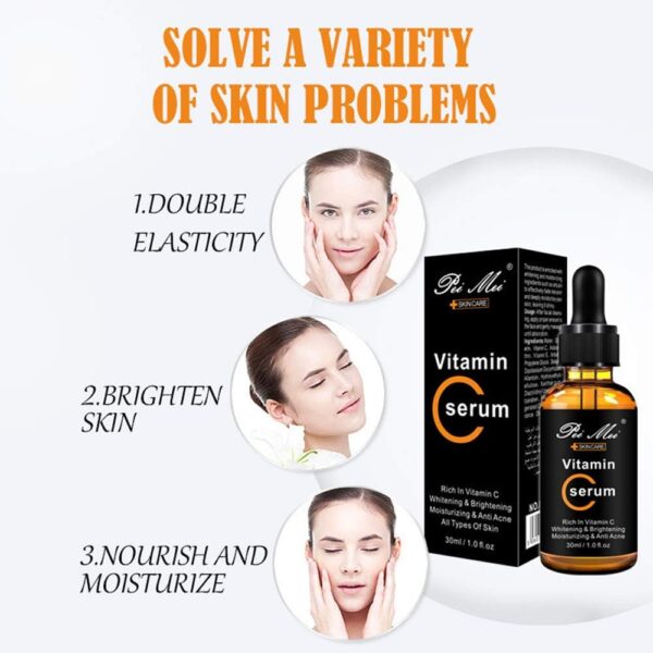 pei mei one of the best vitamin c serum rich in vitamin c, whitening & brightening, moisturizing & anti-acne all types of skin 30ml | vc facial serum glow serum removes dark spot - Image 6