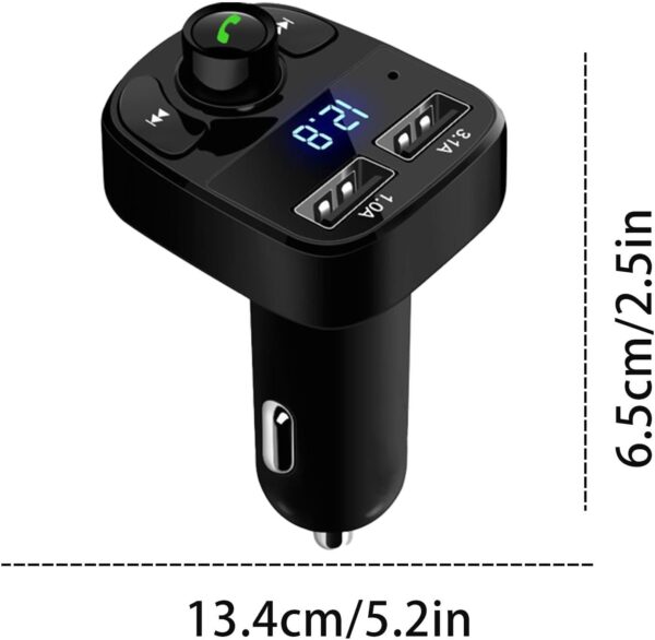 x8 - multifunctional car mp3 player | car wireless fm transmitter | car mp3 modulator - 3.1a | car accessories ( random color ) - Image 12