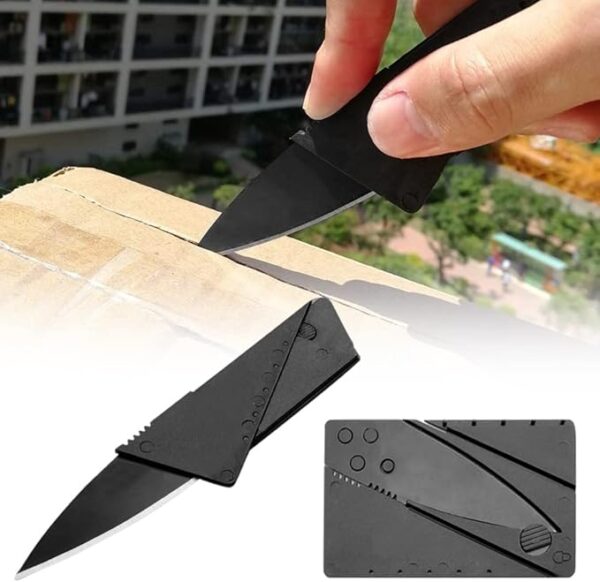 card folding knife | pocket safety cardsharp blade small pocket survival knive for camping, survival, fishing, emergencies - Image 8
