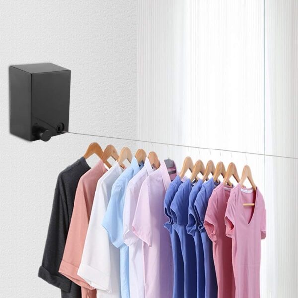 (nw000301) wall mounted drying string retractable clothesline heavy duty rope 4.2m - Image 4