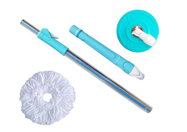 360 degree rotating spin mop - original replacement parts for home, kitchen & bathroom cleaning spin mop  ( random color ) - Image 8
