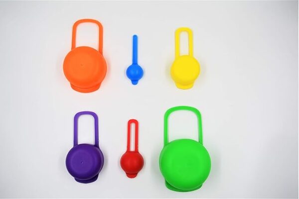 multi color measuring cup and spoon set - 6pcs (random colors) - Image 8