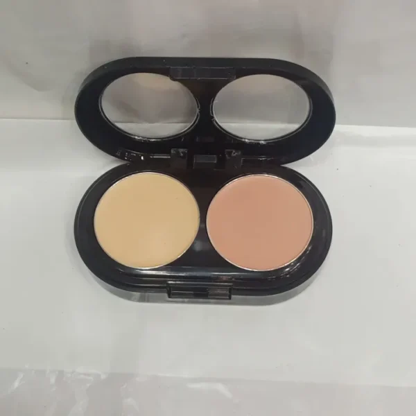 creamy 2 in 1 concealer kit warm beige creamy concealer + pale yellow sheer finish pressed powder - Image 2