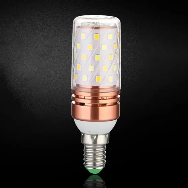e14 led corn light lamp bulb | 3 in 1 light modes chandelier, candle led light for home & decoration - 12w/16w - Image 8