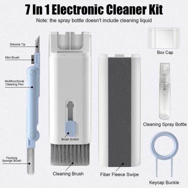 7 in 1 kit scalable keyboard cleaner brush earphone cleaning pen cleaner multifunction cleaning brush (random colors) - Image 20