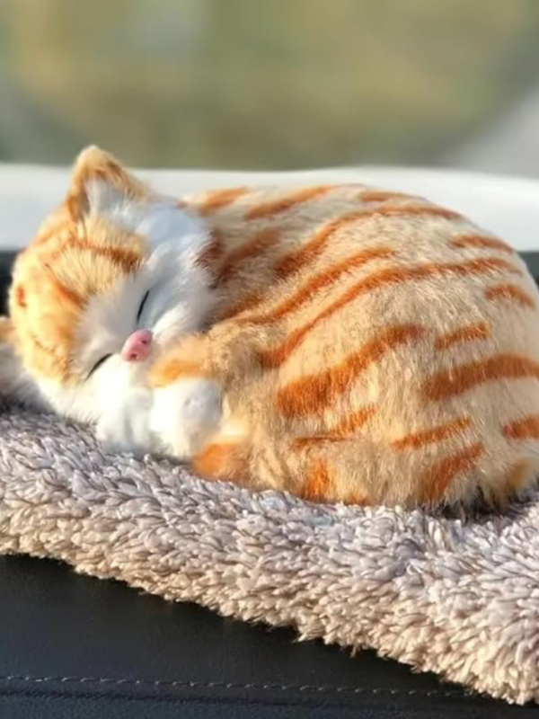 1 pcs cute sleeping cat dashboard mat for car and home office table, beautiful decoration piece. - Image 7