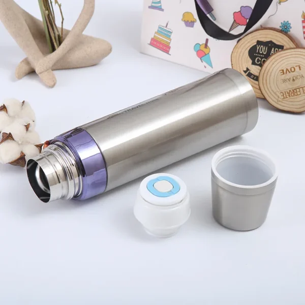 sports vacuum flask 750ml stainless steel water bottle (random color) - Image 2