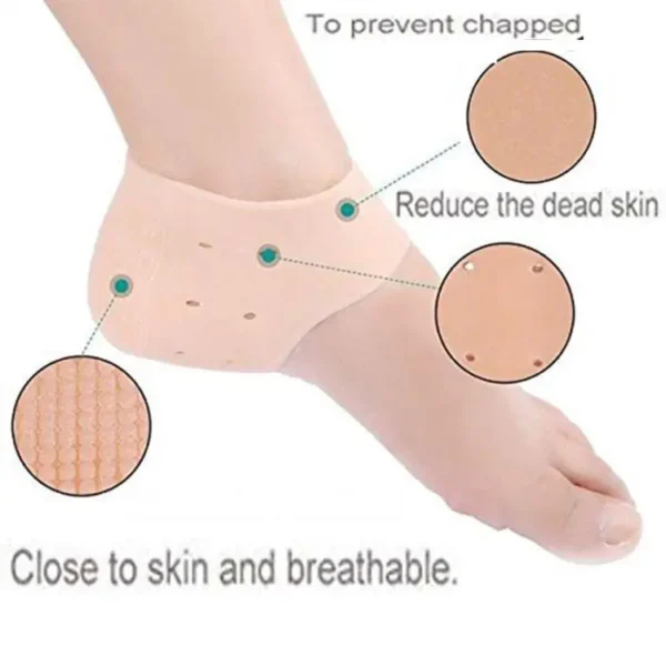 half heel pain anti crack silicone set - anti crack  for pain relief unisex - Image 7