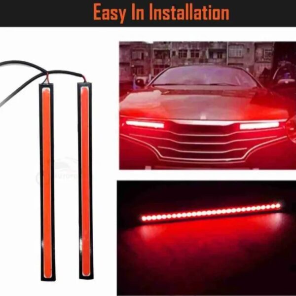 red led daytime running light for bumpers (for all cars and bikes) 2pcs