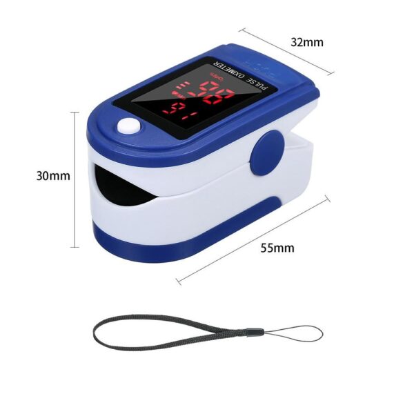 fingertip pulse oximeter blood oxygen saturation detector pulse rate monitor portable oximeter with fingertip puls rate monitor portable oximeter - Image 6