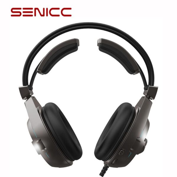 senicc a6 headset usb high quality sound video game headset advance noise canceling technology - Image 12