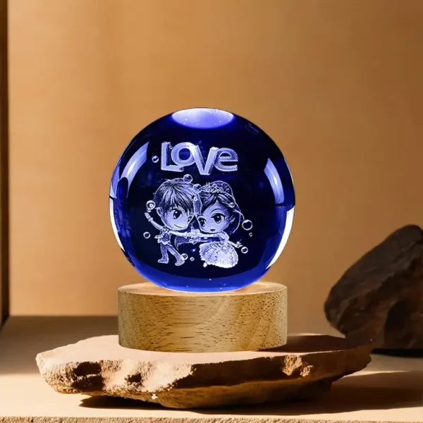 rgb glowing crystal ball night light | warm & romantic atmosphere for your home and room - Image 22