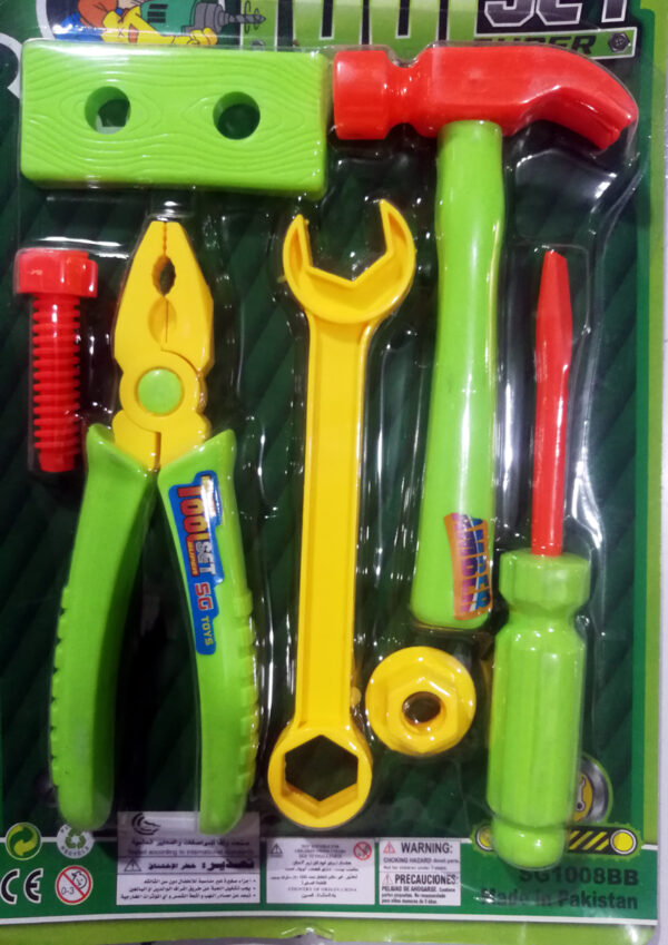 tools kit toys for kids - plastic hardware tools toys for kids (random color) - Image 2