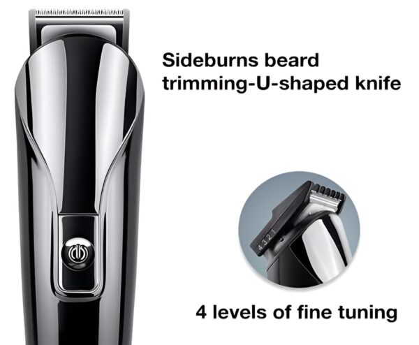 shiinon sh-1711, face, hair and body - multi grooming kit sh 1711 hair trimmer, beard trimmer, ear & nose trimmer head shaver full body grooming kit (random color) - Image 3