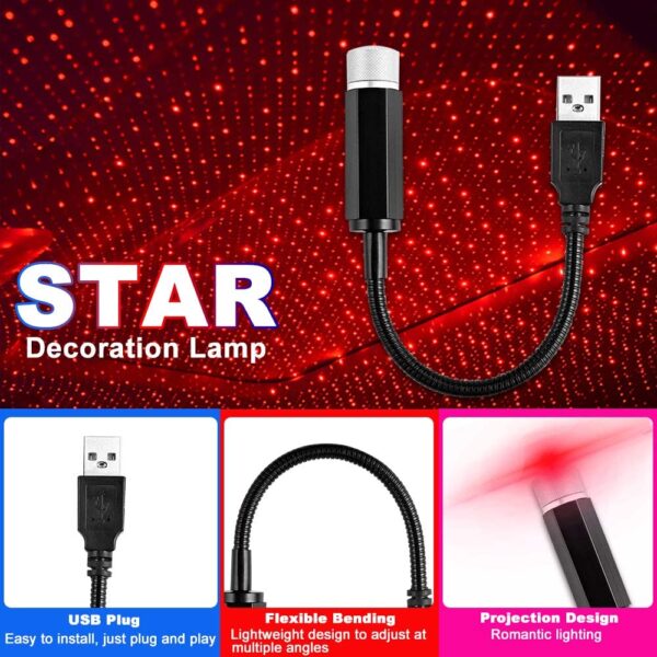 room star light usb plug for home decoration and car roof decoration