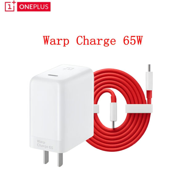 oneplus 65w warp charge power adapter with type-c to type-c fast charging cable - Image 6