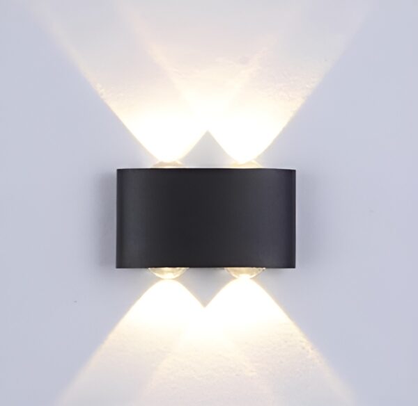 4 way outdoor waterproof wall light, fancy led light for wall, aluminium ip65 waterproof outdoor wall lamps - 4 watts