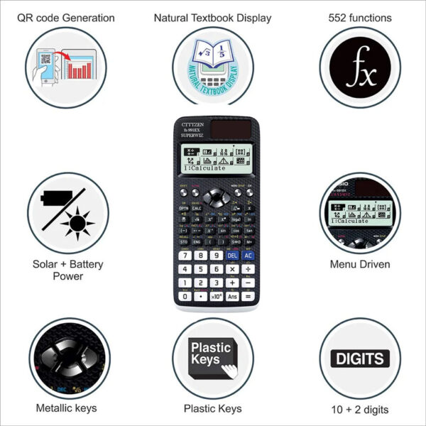 fx-991ex scientific calculator classic with 552 function multifunctional function calculator - Image 9