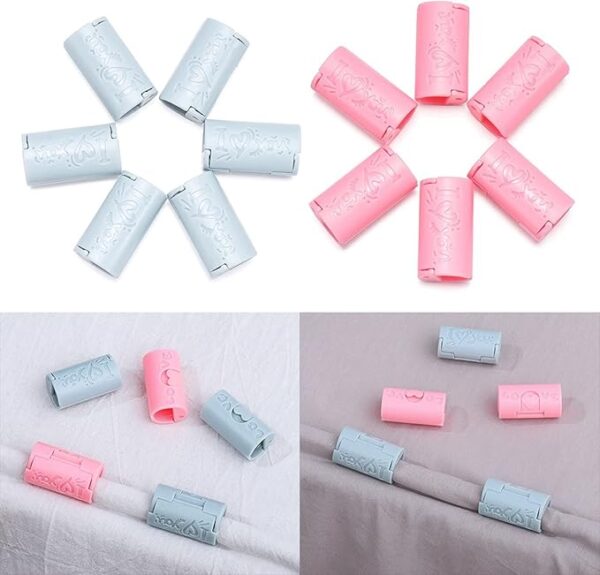 mattress bedsheet fixing clips | bed sheet holder | anti-skid buckle bed cover grippers (random color) - Image 16