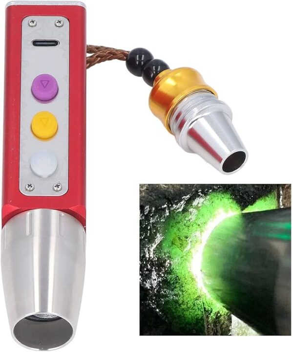 portable small jade jewelry gemstone currency notes identification led flashlight | gemstone detector torch with display (random color) - Image 3