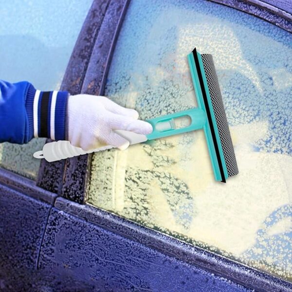 3 in 1 spray, sponge and wipe multifunctional glass cleaning brush wiper for car, bathrooms, kitchens, and living rooms (random color) - Image 7