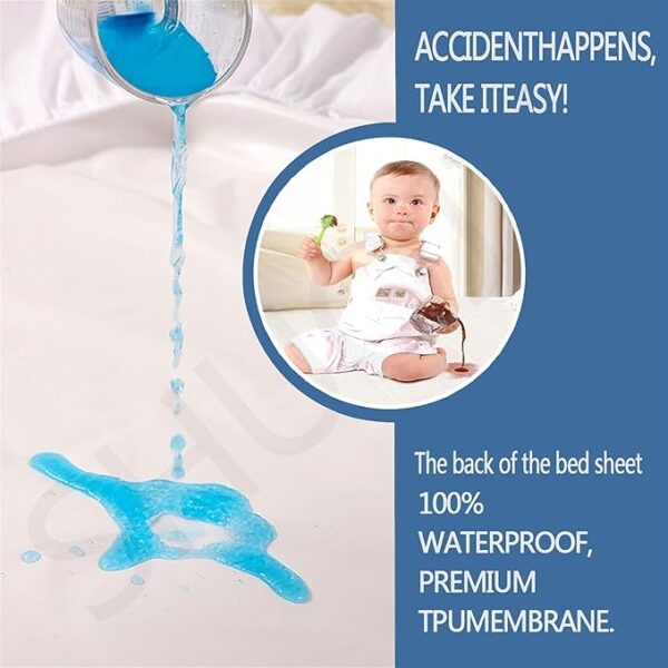 waterproof mattress protector | fitted breathable mattress cover - Image 13