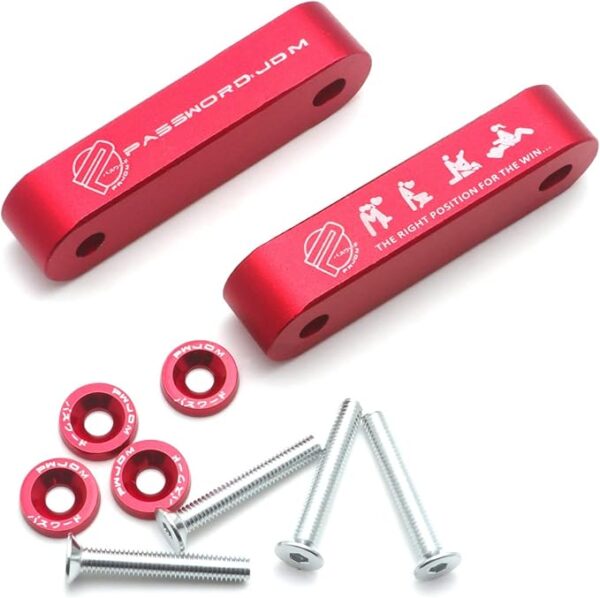 car hood spacer riser kit | vehicle hood bonnet vent space modification kit, aluminium alloy billet - Image 7