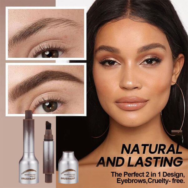 eyebrow pen, instant brow brush, liquid eyebrow brush, long lasting quick drying