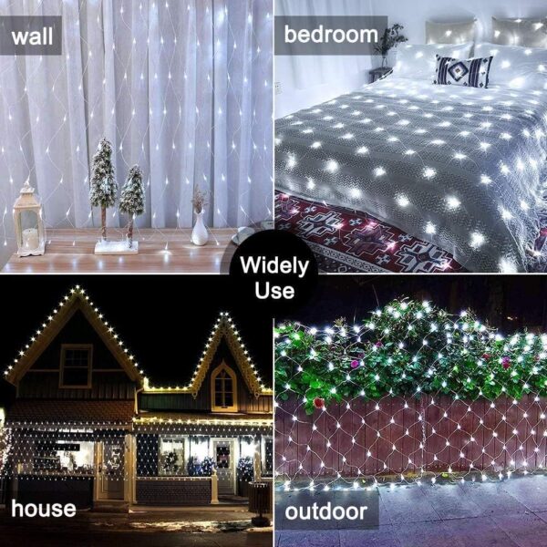 net outdoor mesh fairy light for decoration waterproof 1.5x1.5 meter direct electric - Image 3