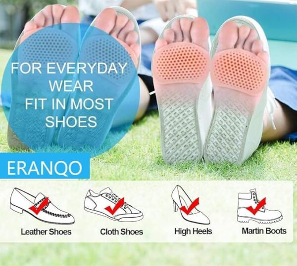 silicone gel half toe heel sleeve | forefoot insole shoes pain relief pads for men and women - Image 11