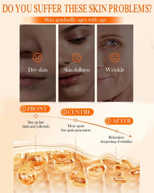 sadoer 5 heavy vitamin c skin active whitening cream | vitamin c hydrating face cream - glowing & repairing moisturizer for fine lines, wrinkles & uneven skin tone | whitening cream - Image 7