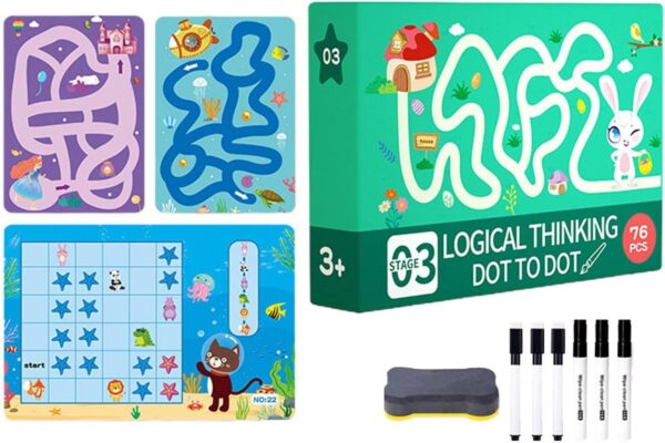 kids magical education learning book | pre school toddler copybook | learning activities for kids children magical tracing workbook (76 pages stage 03 ) - Image 3