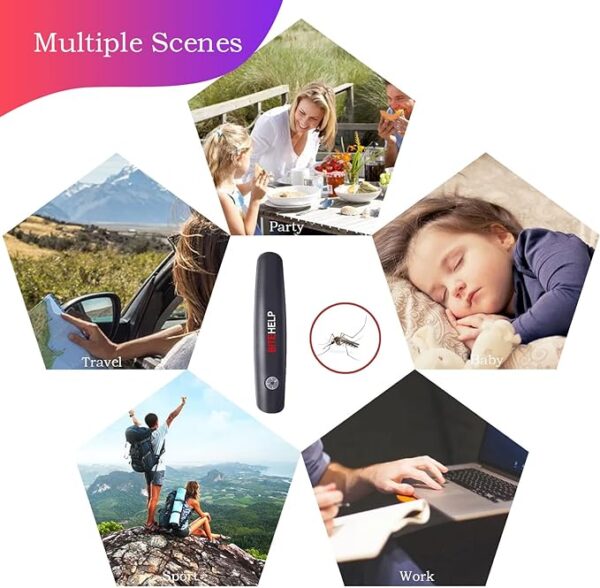 mosquito bite helper - insect bite relief, useful for summer, helps children, insect bites, adults, irritation, itching, neutralizer, relieve stings (cell operated) - Image 7