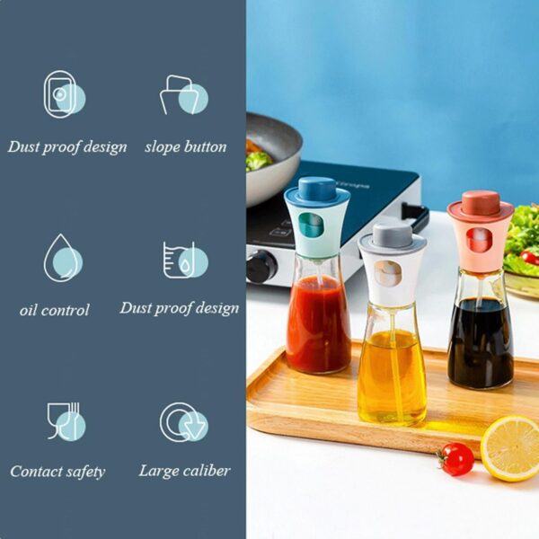 oil spray dispenser / oil spray bottle pump for cooking, bbq, baking, frying, salad (random color) 170ml - Image 7