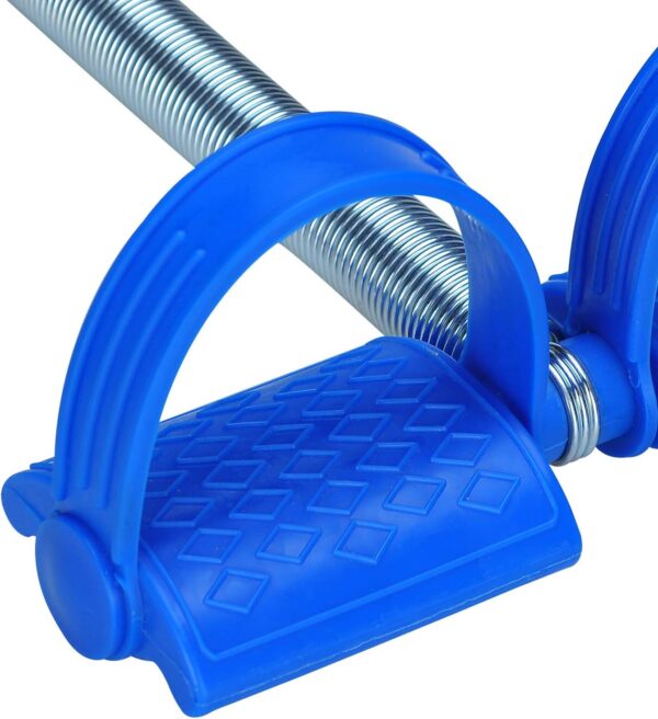 foot pedal resistance band elastic sit-up pull rope yoga fitness gym – elastic pull ropes tummy trimmer | double spring tummy trimmer ( random color ) - Image 7