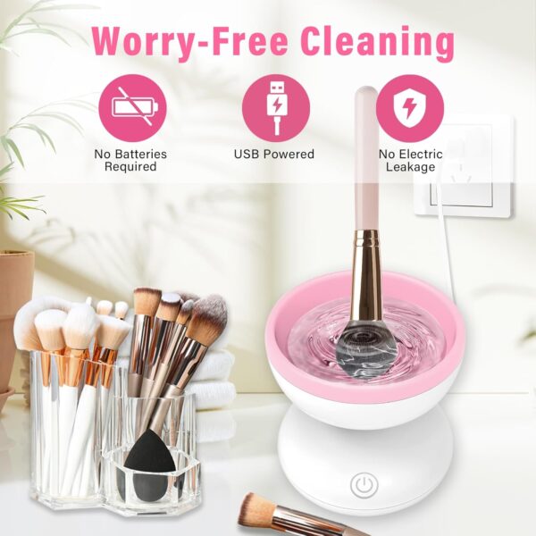 makeup brush cleaner machine, electric makeup brush cleaner(random color)