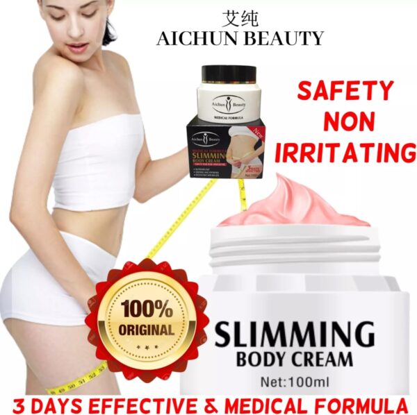 aichun beauty slimming body cream burning fat shrinking firming reducing wrinkles non-irritating | 3 days effective 100ml - Image 3