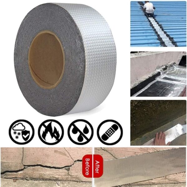 aluminum foil tape  waterproof leakage  strong self-adhesive repair , window sill gap, pipe rupture, surface crack, home renovation - Image 3