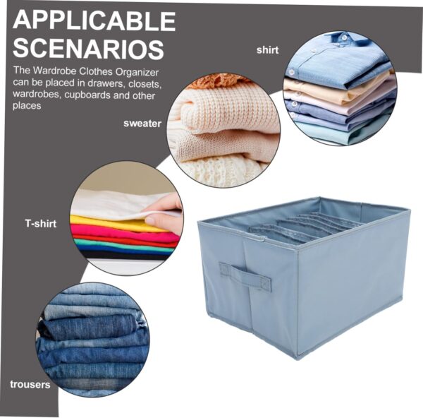 6 grids jeans organizer foldable organize  ( gray)