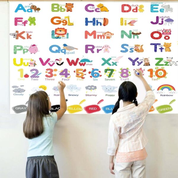 washable coloring mat - english alphabets,washable drawing mat - Image 4