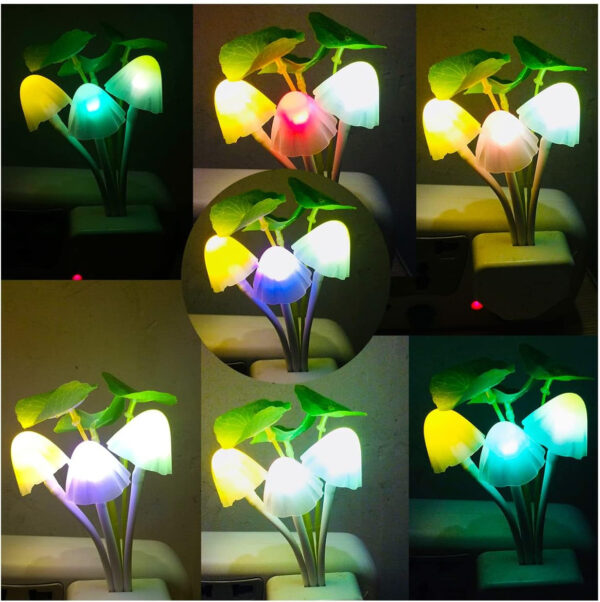 mushroom led night light for home  ( random color ) - Image 2