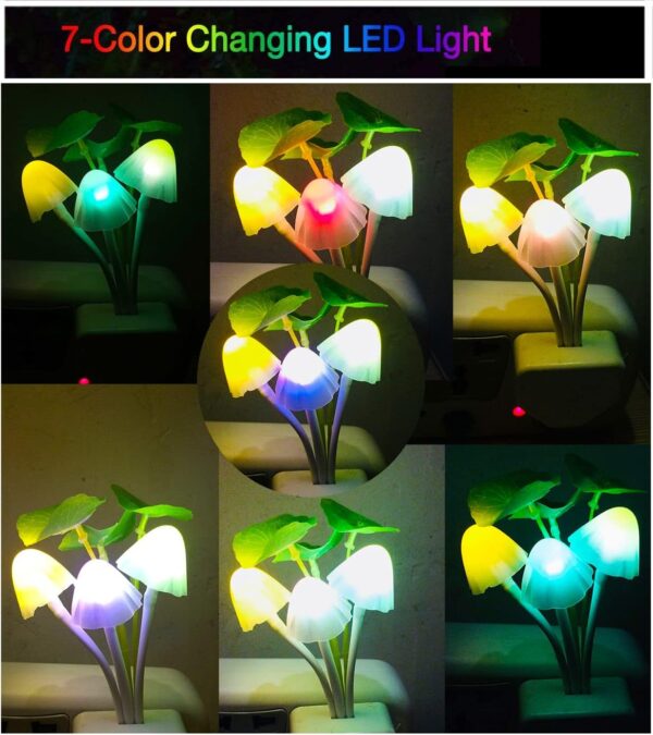 mushroom led night light for home  ( random color ) - Image 6