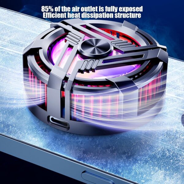 al-02 original mobile cooler magnetic phone cooler fan with rgb lights mobile cooler with semiconductor cooling chip, cooler for gaming - Image 7